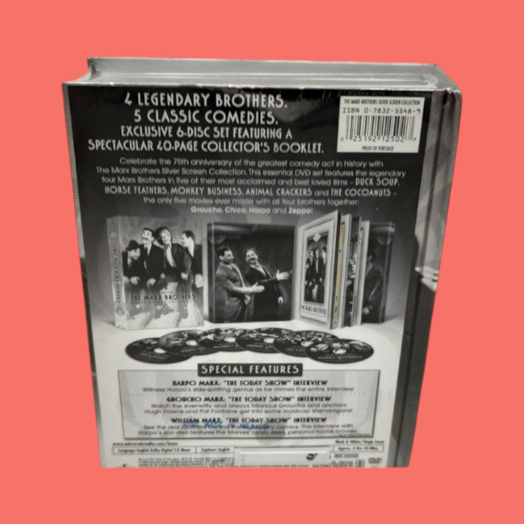 Sealed The Marx Brothers Silver Screen Collection Comedy 6-DVD Set with Booklet - Picture 4 of 6